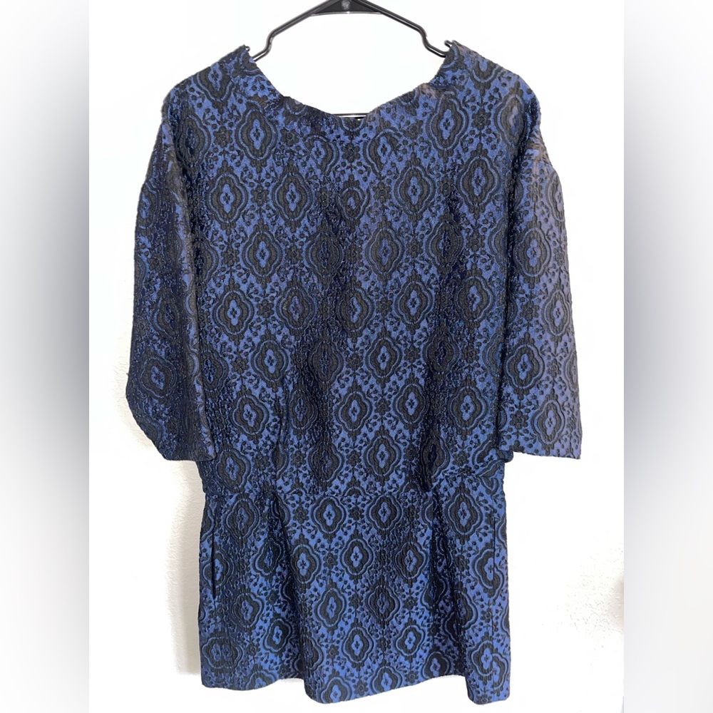Thakoon Blue and Black Dress
